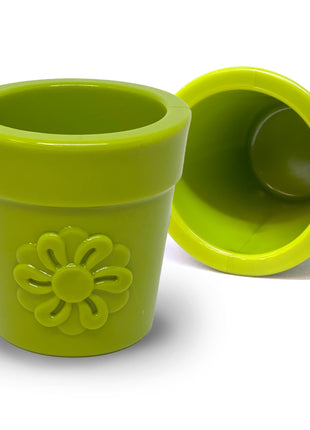 Large Flower Pot eCup Dog Treat Dispenser | Durable USA-Made Enrichment Toy | SodaPup