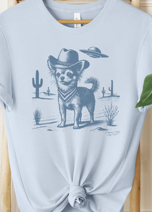 Chihuahua Ink Cowboy UFO T-Shirt