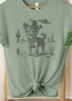 Chihuahua Ink Cowboy UFO T-Shirt