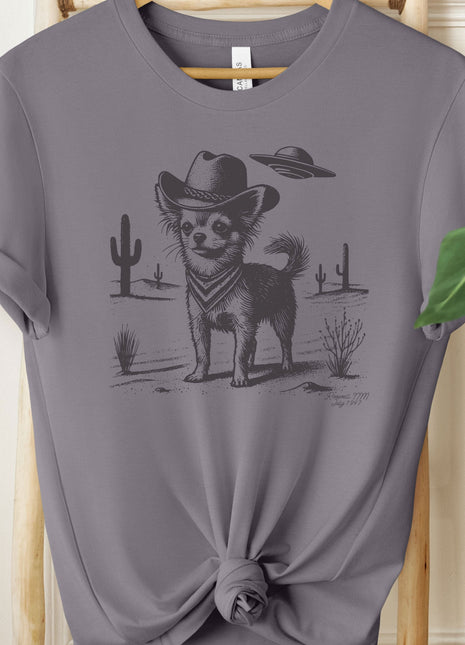 Chihuahua Ink Cowboy UFO T-Shirt