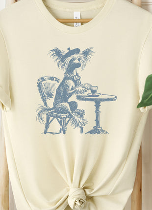 Chinese Crested Paris Coffee T-Shirt