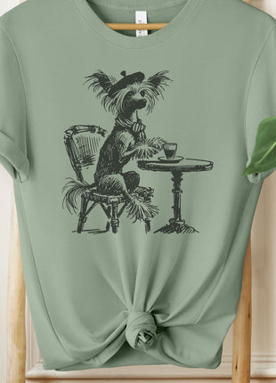 Chinese Crested Paris Coffee T-Shirt