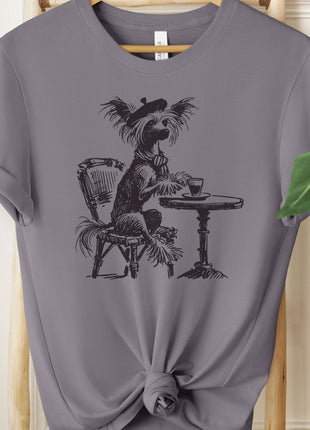 Chinese Crested Paris Coffee T-Shirt