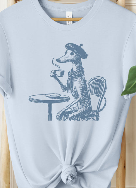 Iggy Greyhound Whippet Italian Greyhound Paris France T-Shirt