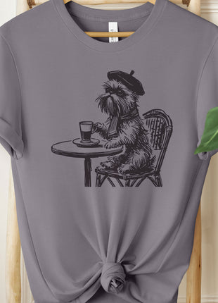 Brussels Griffon Griff France Paris Coffee T-Shirt
