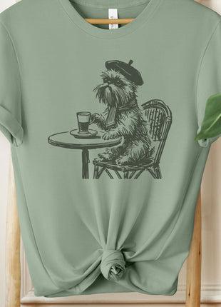 Brussels Griffon Griff France Paris Coffee T-Shirt