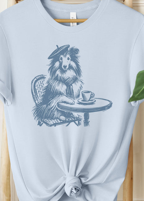 Sheltie Paris France Coffee T-Shirt