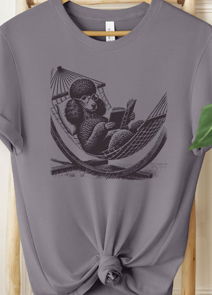 Poodle Hammock Standard Poodle Reading T-Shirt