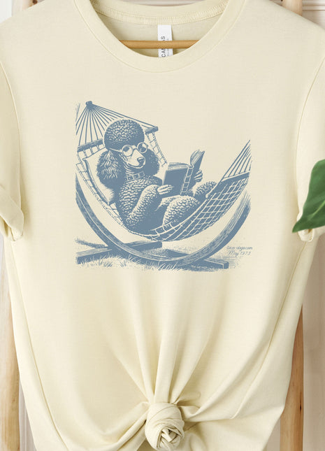 Poodle Hammock Standard Poodle Reading T-Shirt