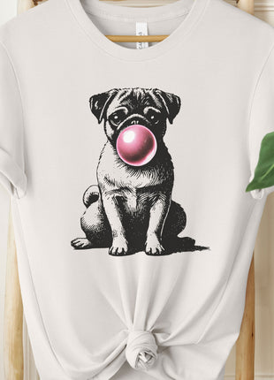 Pug Bubblegum Bubble Gum T-Shirt
