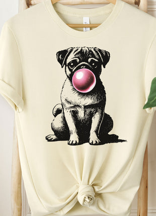 Pug Bubblegum Bubble Gum T-Shirt