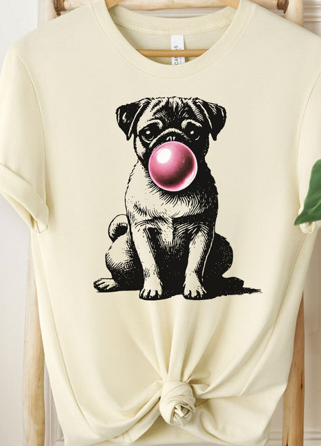 Pug Bubblegum Bubble Gum T-Shirt