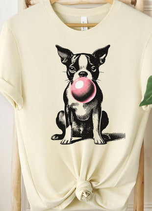 Boston Terrier Gum Bubblegum T-Shirt