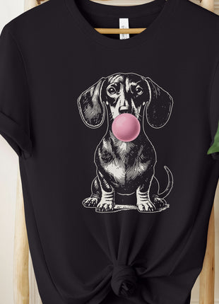 Dachshund Weenie Wiener Dog Doxie Gum Bubblegum T-Shirt