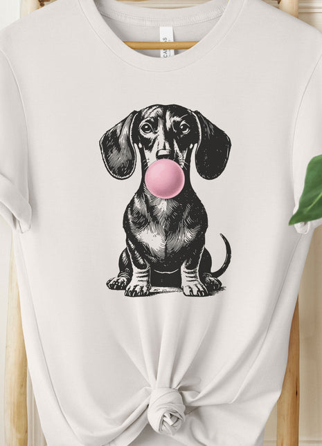 Dachshund Weenie Wiener Dog Doxie Gum Bubblegum T-Shirt