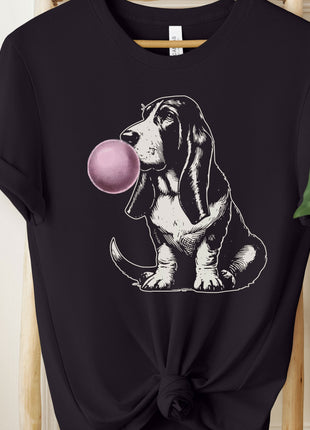Basset Hound Bubblegum Bubble Gum T-Shirt