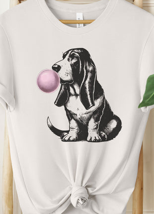 Basset Hound Bubblegum Bubble Gum T-Shirt