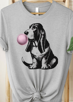 Basset Hound Bubblegum Bubble Gum T-Shirt