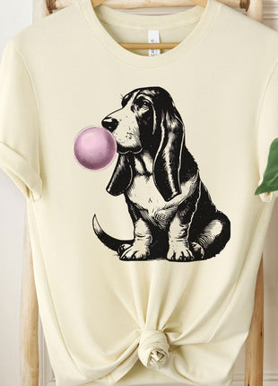 Basset Hound Bubblegum Bubble Gum T-Shirt