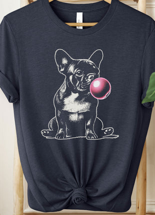 Frenchie French Bulldog Bubblegum Bubble Gum T-Shirt