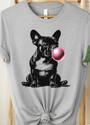 Frenchie French Bulldog Bubblegum Bubble Gum T-Shirt