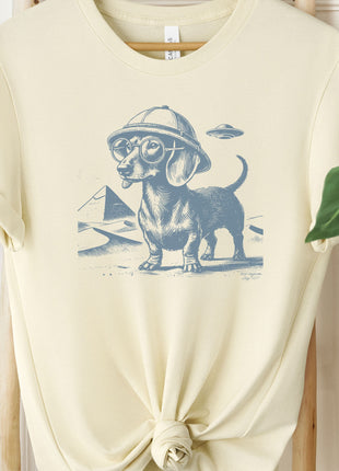 Dachshund Wiener Dog Doxie Weenie Pyramids Egypt T-Shirt