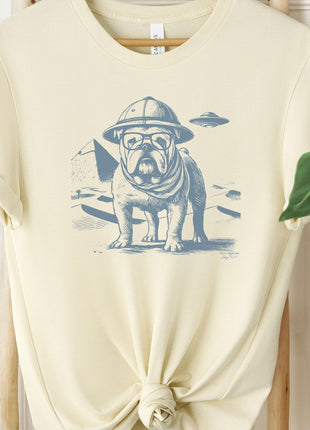 English Bulldog Pyramids Egypt T-Shirt