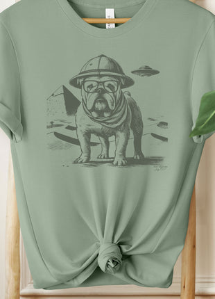 English Bulldog Pyramids Egypt T-Shirt