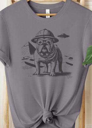English Bulldog Pyramids Egypt T-Shirt