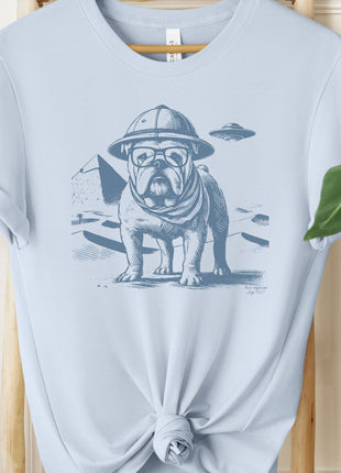 English Bulldog Pyramids Egypt T-Shirt