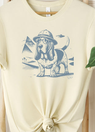 Basset Hound Pyramid Egypt T-Shirt