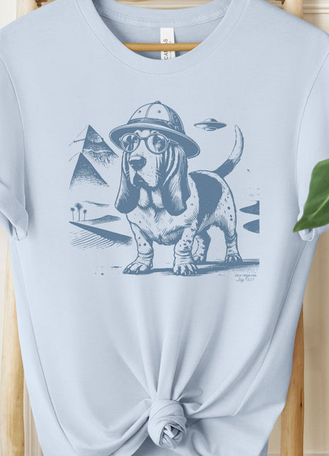 Basset Hound Pyramid Egypt T-Shirt