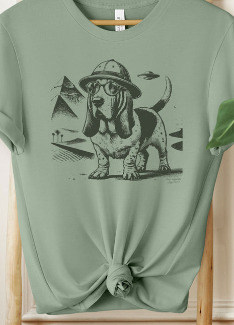 Basset Hound Pyramid Egypt T-Shirt