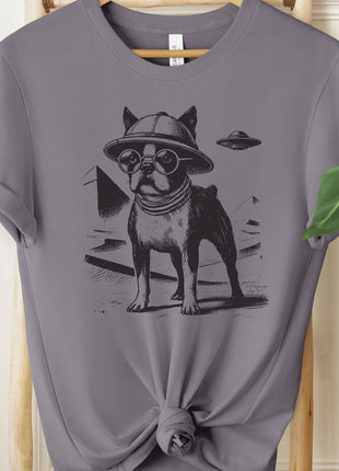 Boston Terrier Pyramid Egypt T-Shirt