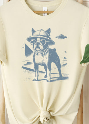 Boston Terrier Pyramid Egypt T-Shirt