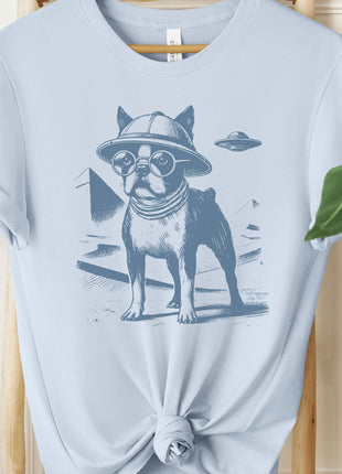 Boston Terrier Pyramid Egypt T-Shirt