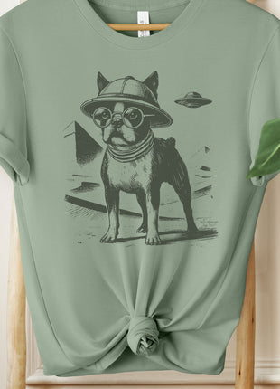 Boston Terrier Pyramid Egypt T-Shirt