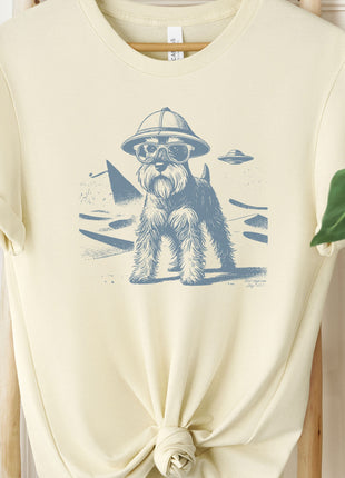 Schnauzer Egypt Pyramid Pyramids UFO T-Shirt