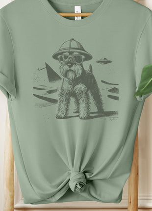 Schnauzer Egypt Pyramid Pyramids UFO T-Shirt