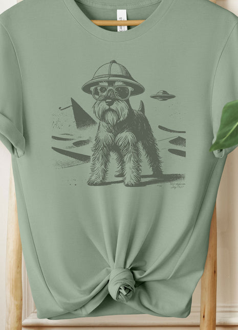 Schnauzer Egypt Pyramid Pyramids UFO T-Shirt