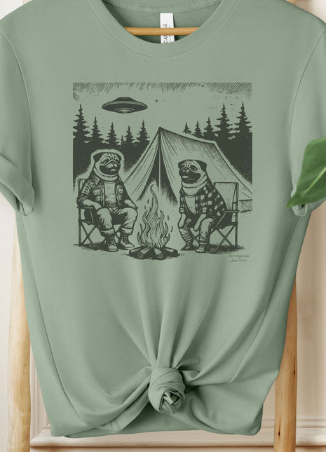 Pug Camping T-Shirt