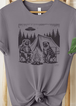 Pug Camping T-Shirt