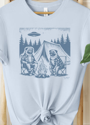 Pug Camping T-Shirt