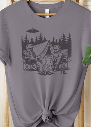 English Bulldog Camping T-Shirt