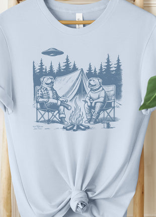 English Bulldog Camping T-Shirt