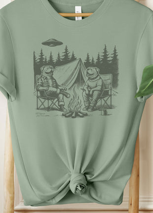 English Bulldog Camping T-Shirt