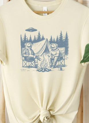 English Bulldog Camping T-Shirt