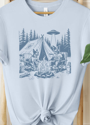 Boston Terrier Camping T-Shirt