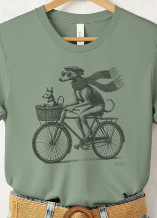 Greyhound Whippet Italian Greyhound Iggy Bicycle Bike T-Shirt