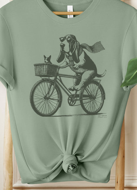 Basset Hound Bike Bicycle T-Shirt